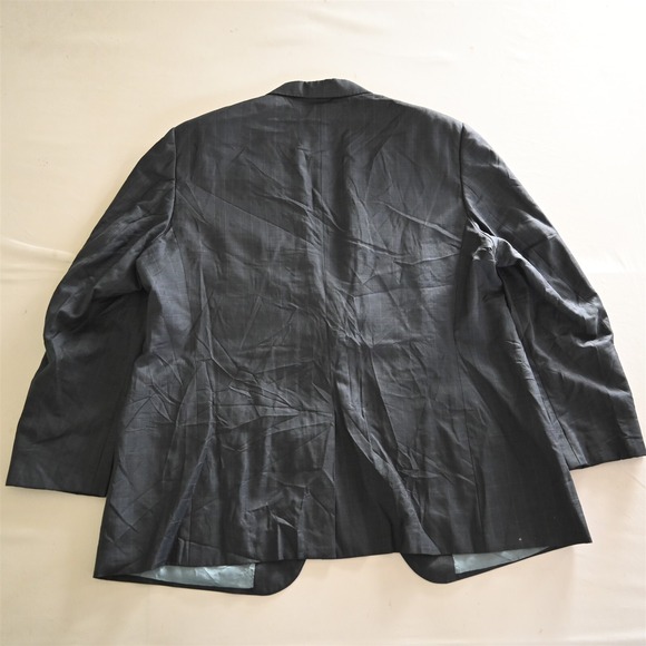 Vitale Barberis Canonico 50R Blue Glenn Check Wool Blazer Suit Jacket Sport Coat - Picture 12 of 16